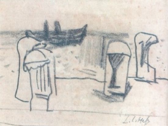 <b>Baltico</b><br>"Baltico"<br>matita su carta, cm 10,9x14,3<br>Wismar 1928, coll. privata